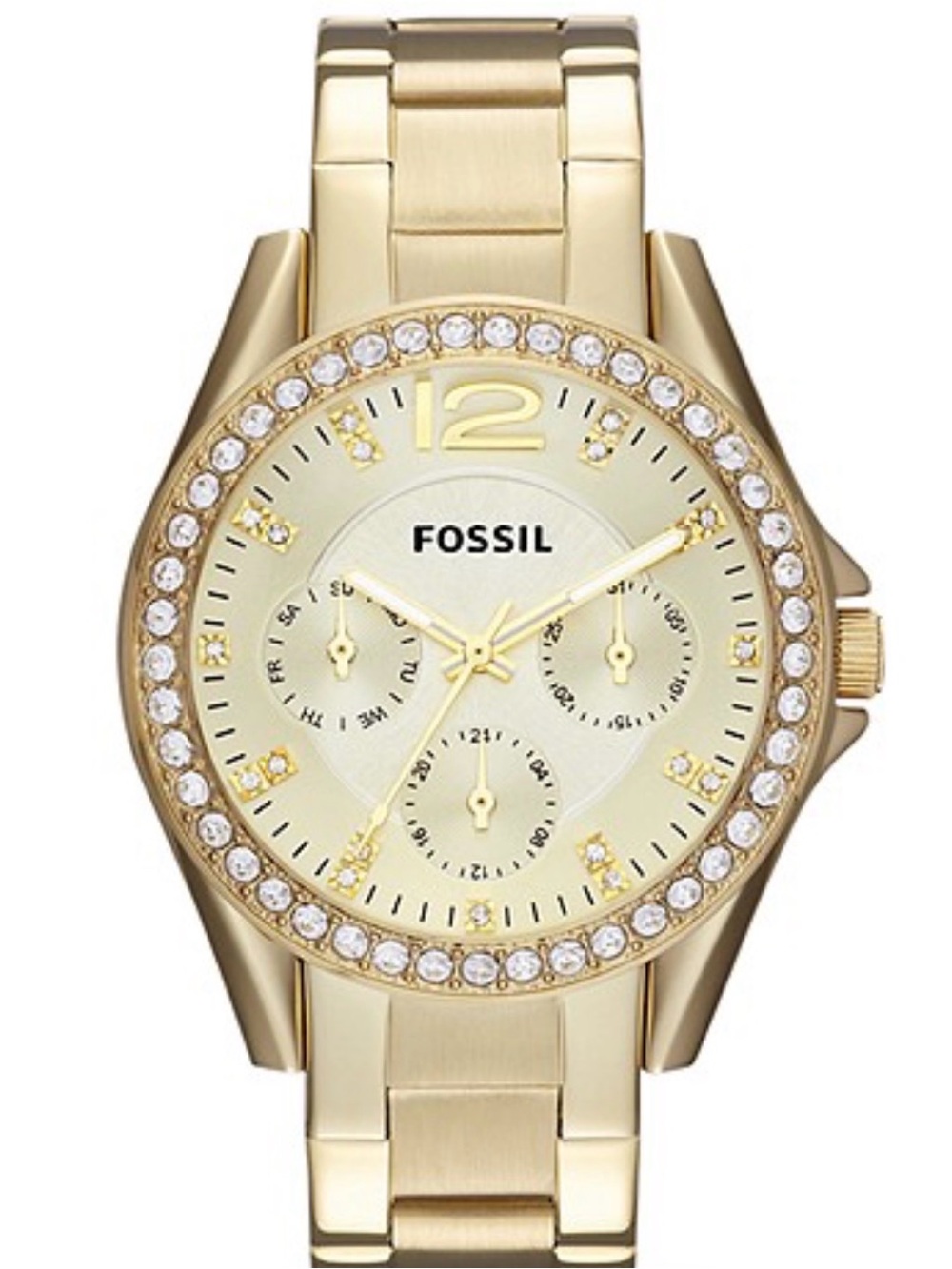 Fossil Riley Multifunction Gold-Tone Stainless Steel Watch